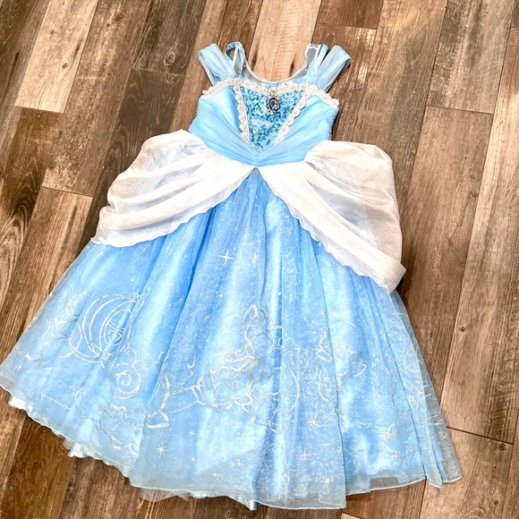 Disney Parks Cinderella Dress Gown Bippity Boppity Boutique DCL Girl’s 9/10 - Picture 5 of 15